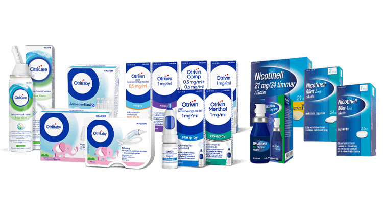 Otrivin Nicotinell produktsortiment