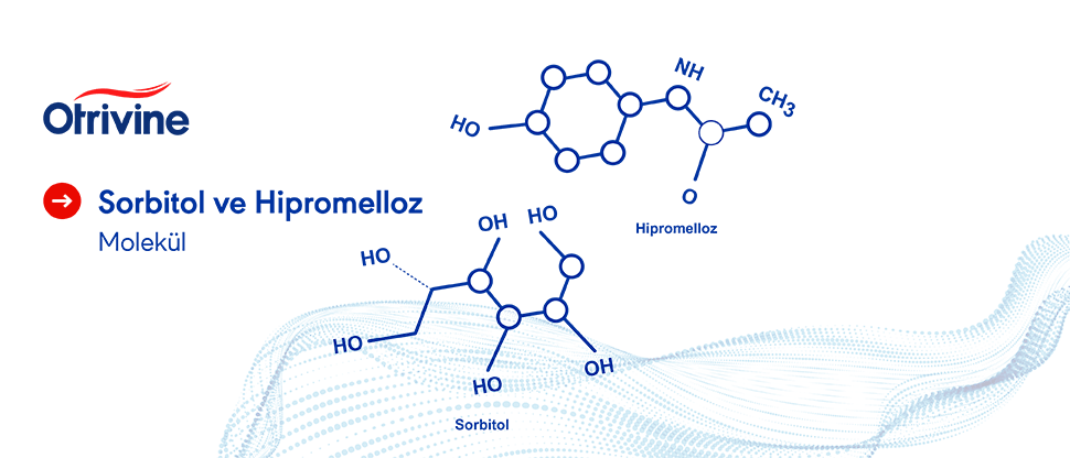 Sorbitol ve Hipromelloz molekülleri