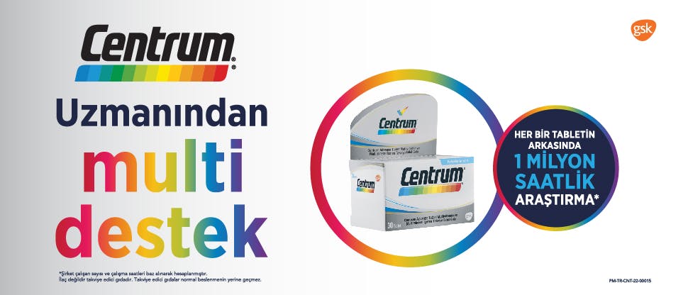 Centrum Multivitamin ve Multimineral İçeren Takviye Edici Gıda ailesi