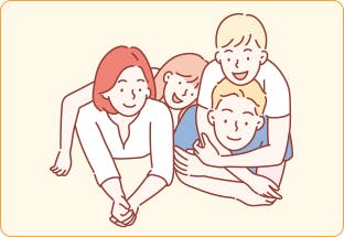 家族など、 大切な人にうつしてしまう 家族など、 大切な人にうつしてしまう