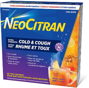NeoCitran Rhume et Toux Nuit miel et citron Extra Fort