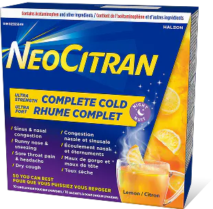NeoCitran Rhume Complet Nuit citron Ultra Fort