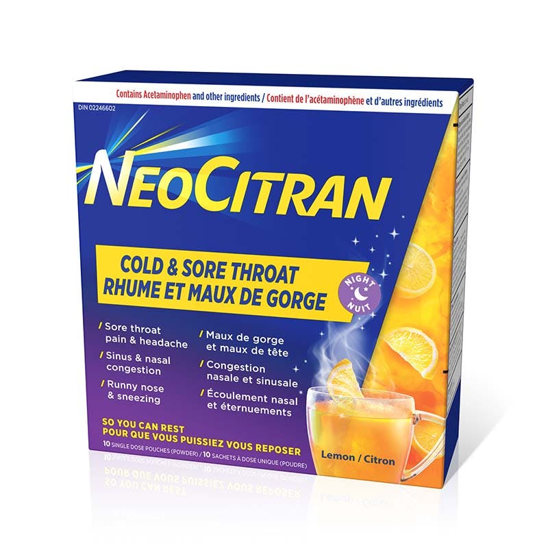 NeoCitran Rhume et Maux de gorge Nuit