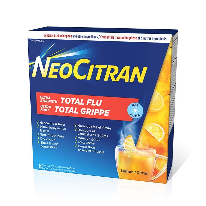 NeoCitran Ultra Fort Total Grippe Sans somnolence