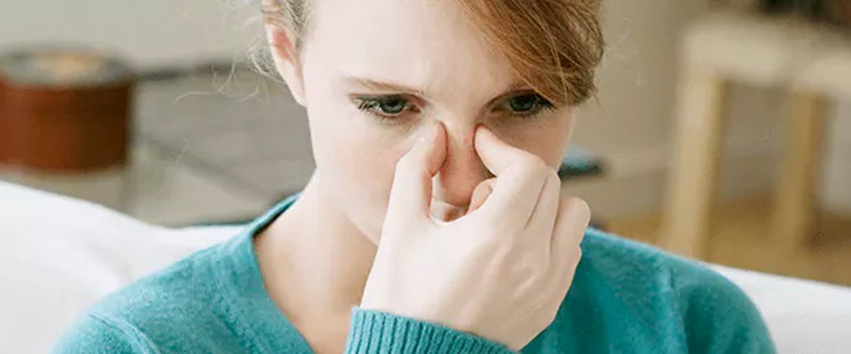 Woman with Sinus Congestion