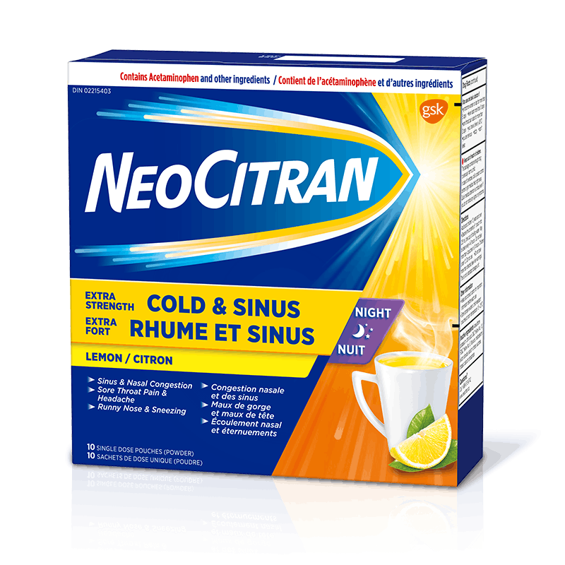 NeoCitran Extra Fort Rhume et sinus Nuit