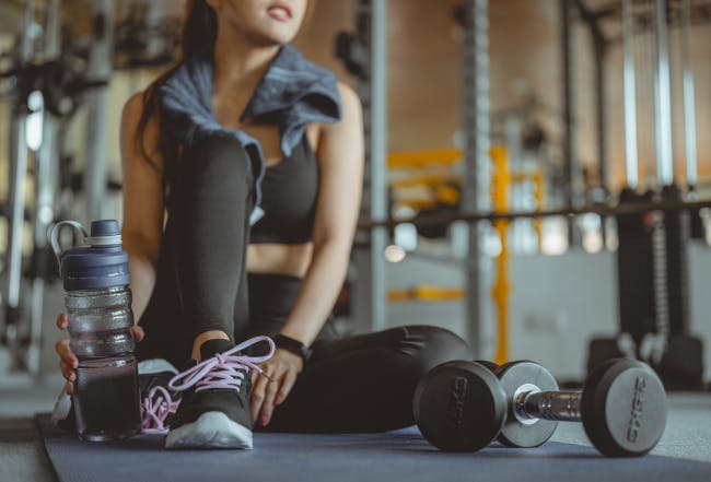 Woman working out