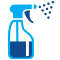 Icon of a spray bottle full of disinfectant