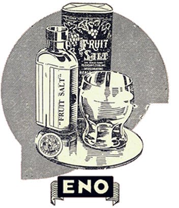 Antigo anúncio do sal de fruta ENO