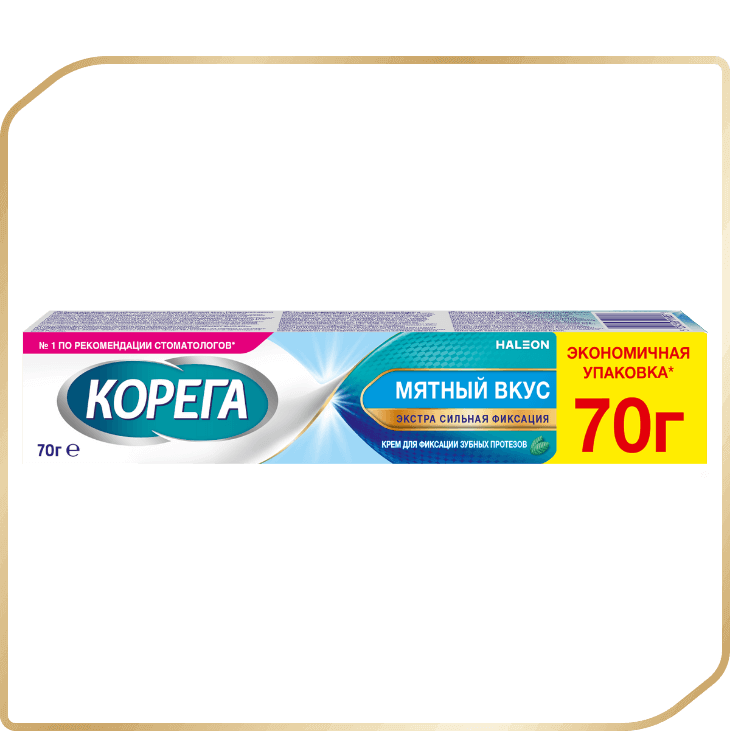 Тіс протездерін бекітуге арналған крем Корега Мятный вкус 70 грамм