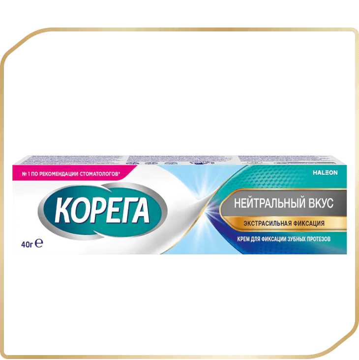 Крем для фиксации зубных протезов Корега Нейтральный вкус 40 грамм