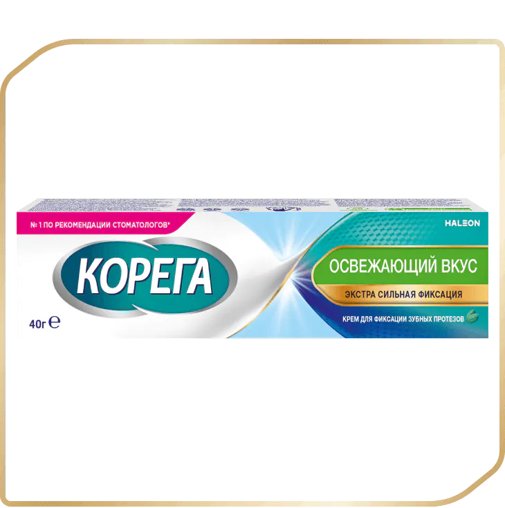 Крем для фиксации зубных протезов Корега Освежающий вкус 40 грамм