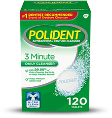 polident three minute daily cleanser  120 count package
