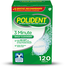 polident three minute daily cleanser 120 count package polident three minute daily cleanser 120 count package