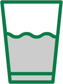 half glass full with water icon mobile half glass full with water icon mobile