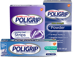 poligrip products pack shot
