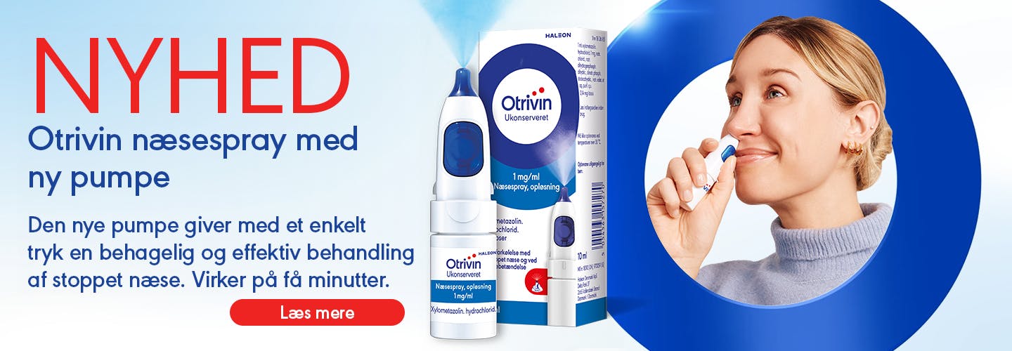 Otrivin næsespray med ny pumpe