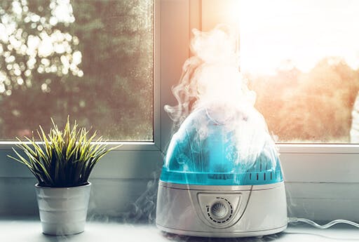 A humidifier is a great support to fight persistent congestion symptoms by washing away trapped air pollutants from your nose.
