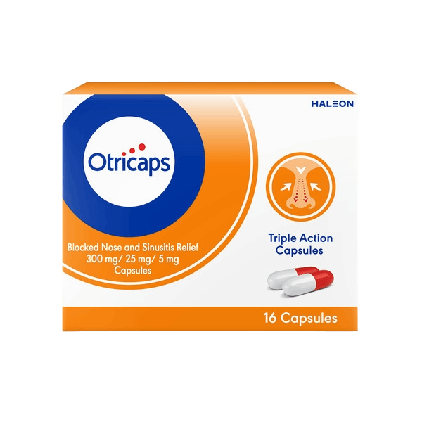 Otricaps Blocked Nose and Sinusitus Relief Capsules
