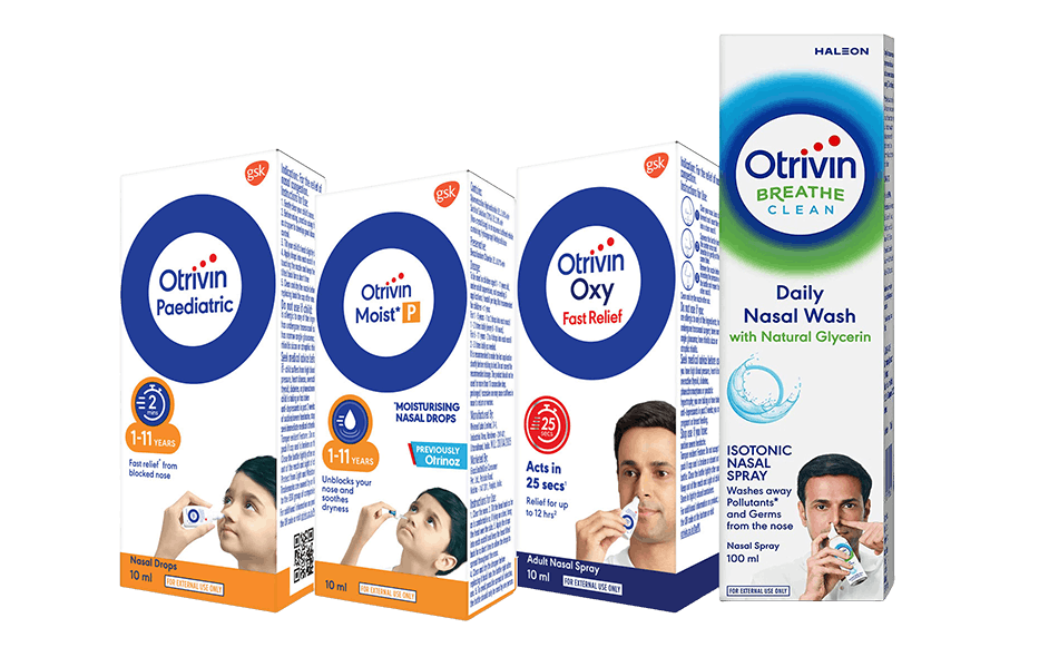 Otrivin Moist group packshots