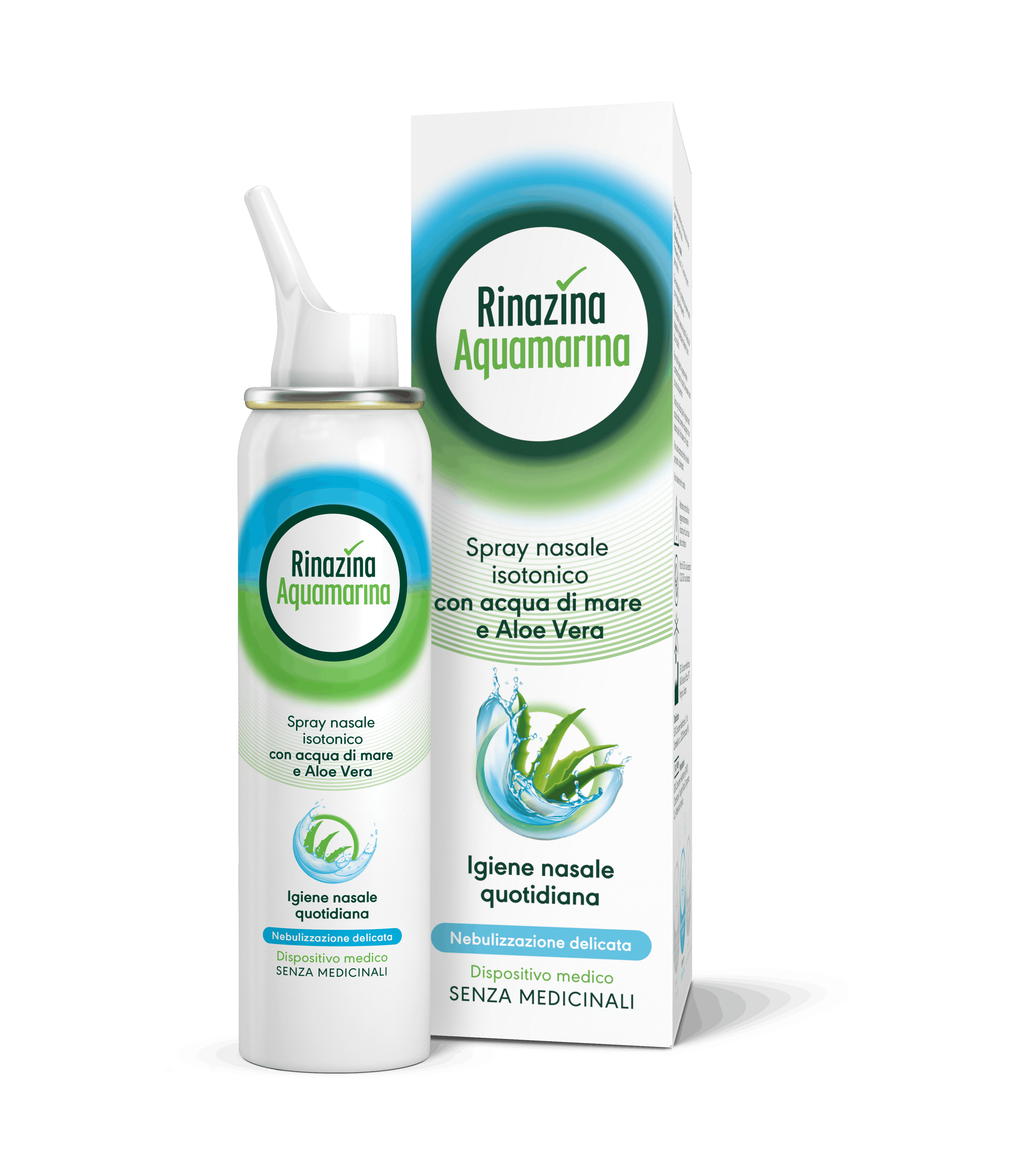 Confezione Rinazina Acquamarina Spray Nebulizzazione Delicata - Rinazina