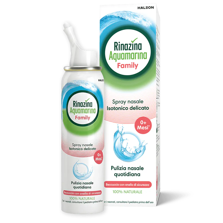 Rinazina Aquamarina Family Spray Nasale isotonico delicato