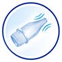 The blue icon with inscription 25 seconds