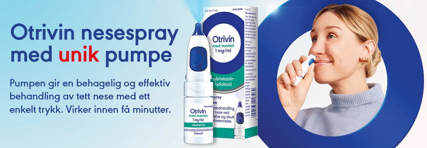 NYHETER - Otrivin nesespray med ny pumpe