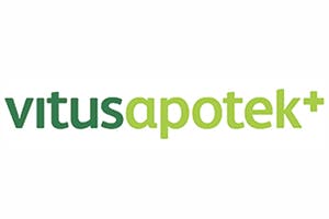 Vitusapotek logo hvor Otrivin kan kjøpes