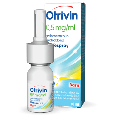 Otrivin nesespray til barn 0,5mg som lindrer tett nese 