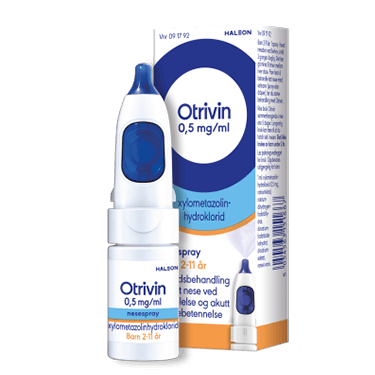 Otrivin nesespray til barn 0,5mg som lindrer tett nese
