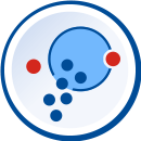 The blue icon with inscription 25 seconds