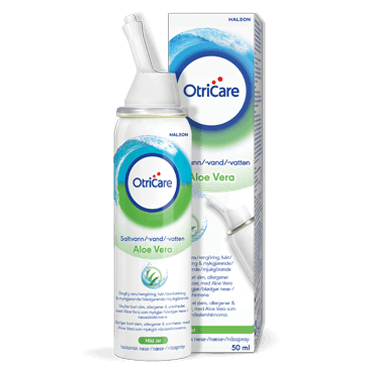 En flaska Otrivin Natural Aloe Vera 