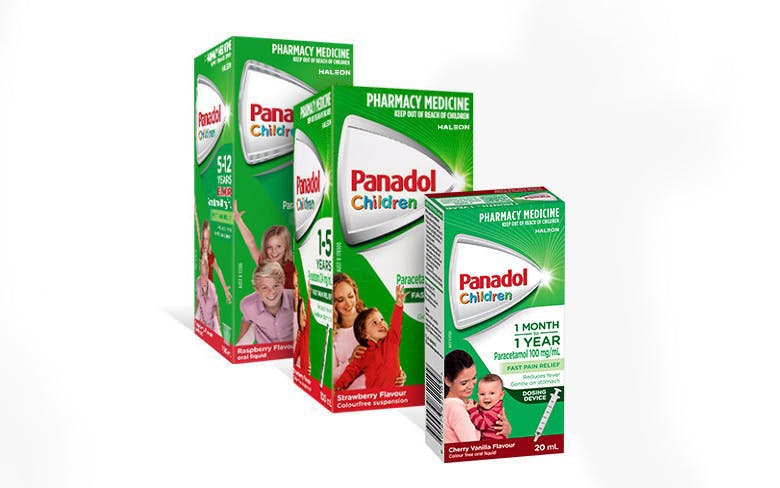 Children's Panadol product range