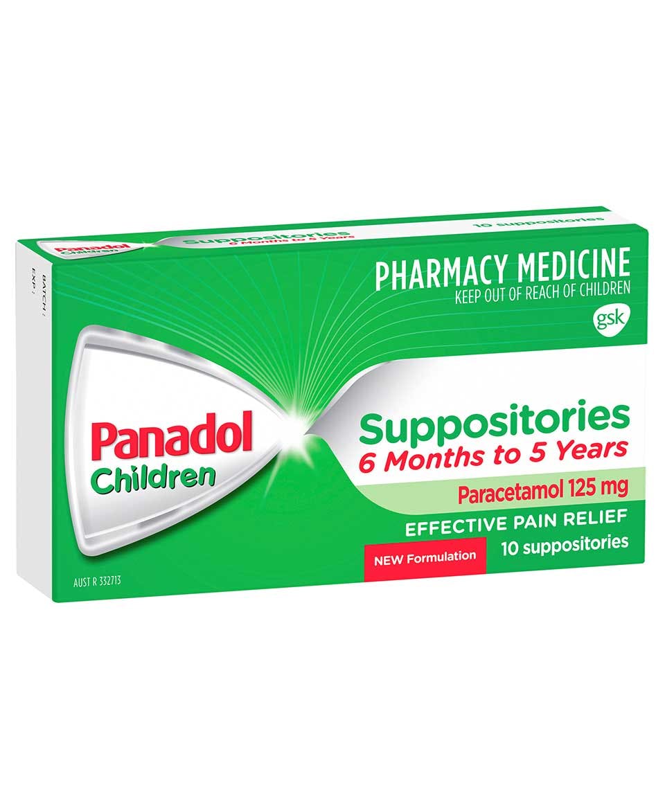 Children's Panadol Suppositories 6 months - 5 years