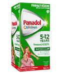 Children's Panadol Colourfree Suspension 5–12 Years - Strawberry Flavour