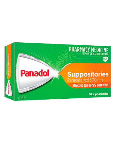 Panadol Suppositories - 10 suppositories