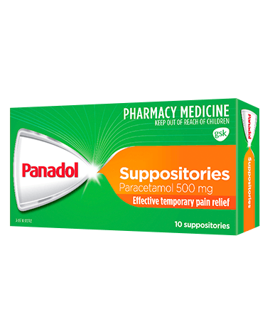 Panadol Suppositories - 10 suppositories