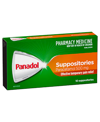 Panadol Suppositories - 10 suppositories