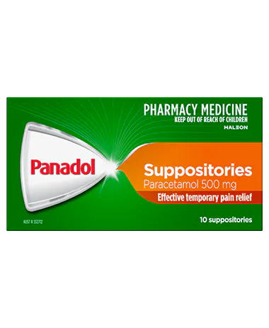 Panadol Suppositories - 10 suppositories