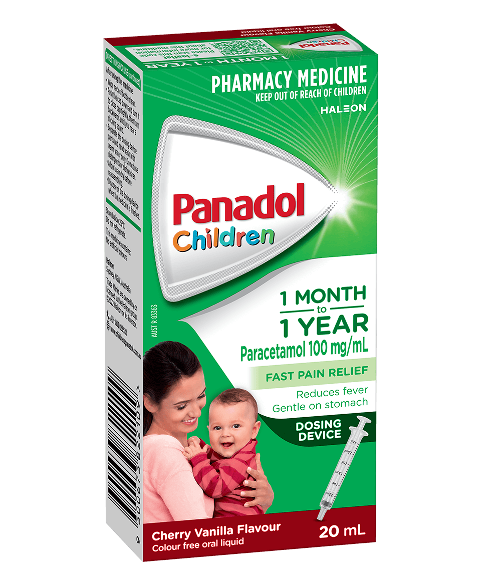 Panadol Colour free Baby Drops 1 Month to 1 Year - Strawberry Flavour