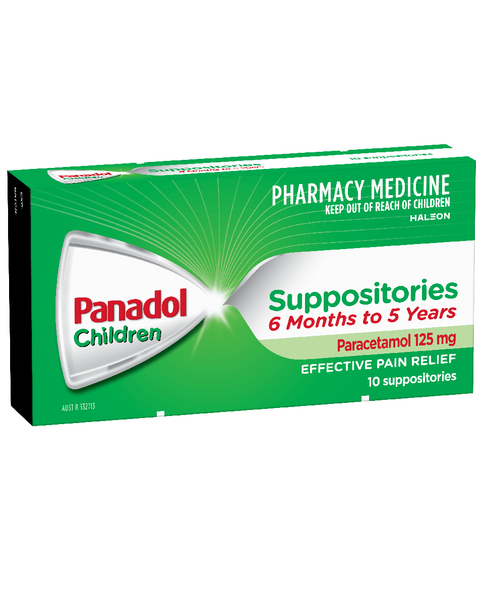 Children's Panadol Suppositories 6 months - 5 years - 10 suppsitories