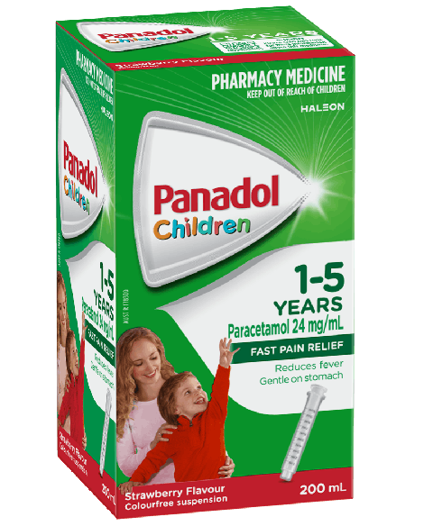 Children's Panadol Colour-Free Suspension 1 - 5 years - - Strawberry Flavour