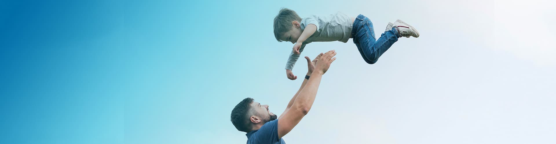 Father playing with his daughter.