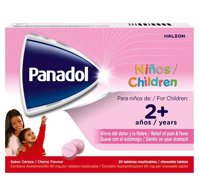 Panadol Niños Tabletas Masticables