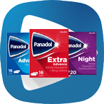 Panadol adult product packshot range