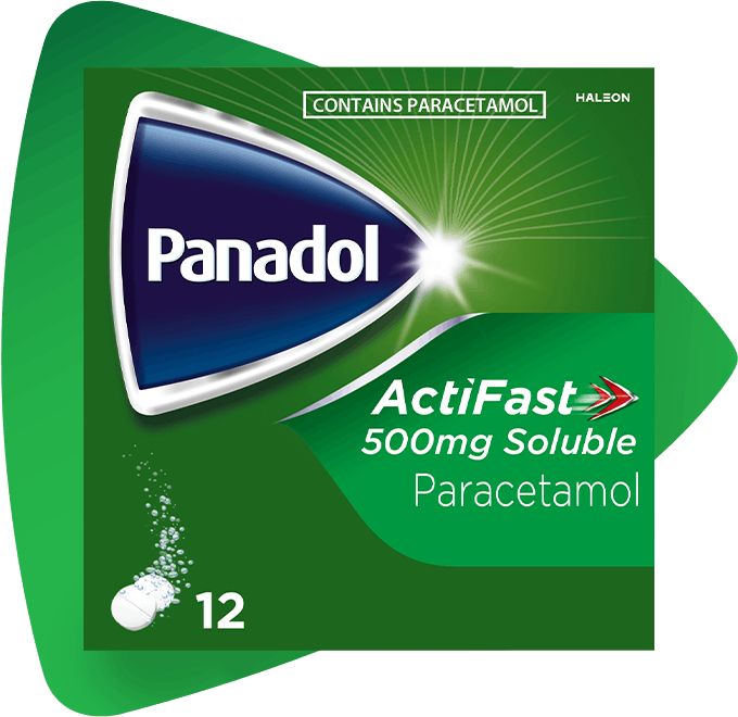 Panadol Actifast Soluble Tablets packshot