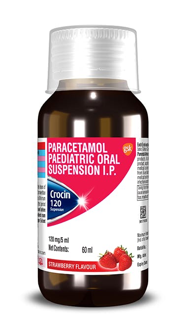 Crocin 120 DS Suspension Syrup