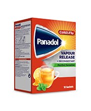 Panadol Cold And Flu Vapour Release Honey And Lemon Flavour With Decongestant 