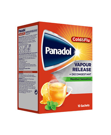 Panadol Cold And Flu Vapour Release Honey And Lemon Flavour With Decongestant 